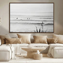 Surfer Silhouette Wall Art Canvas Print – Framed Calm Ocean by MyGreatCanvas | Canvas Wall Art Prints | Photo Prints & Wall Decor