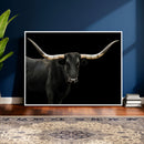 Longhorn Cattle Wall Art Canvas Print – Framed Texas Ranch by MyGreatCanvas | Canvas Wall Art Prints | Photo Prints & Wall Decor