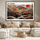 Mount Fuji Wall Art Canvas Print – Framed Abstract Mount