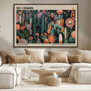 Yayoi Kusama Art Print Canvas – Abstract Mount Fuji Japanese
