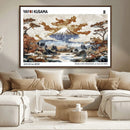 Modern Japanese Wall Art Canvas Print – Framed Abstract