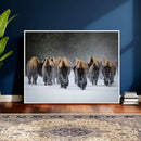 Bison Herd Wall Art Canvas Print, Framed Rustic Wildlife by MyGreatCanvas | Canvas Wall Art Prints | Photo Prints & Wall Decor