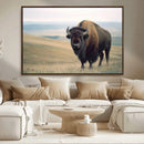 Bison Wall Art Canvas Print – Framed Buffalo American Bison