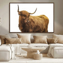 Highland Cow Wall Art Canvas Print – Framed Farmhouse Rustic by MyGreatCanvas | Canvas Wall Art Prints | Photo Prints & Wall Decor
