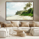 Relaxing Beach Wall Art Canvas Print – Framed Ocean View