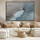 Ocean Waves Wall Art Canvas Print – Framed Coastal Serenity