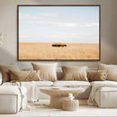 Bison Grassland Wall Art – Framed Minimal Nature Canvas by MyGreatCanvas | Canvas Wall Art Prints | Photo Prints & Wall Decor