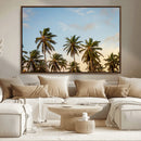 Palm Trees Wall Art Canvas Print – Framed Tropical Vibes by MyGreatCanvas | Canvas Wall Art Prints | Photo Prints & Wall Decor