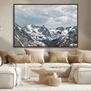 Snowy Peaks Wall Art Canvas Print – Alpine Wilderness
