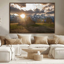 Snowy Peaks Wall Art Canvas Print – Rustic Mountain by MyGreatCanvas | Canvas Wall Art Prints | Photo Prints & Wall Decor