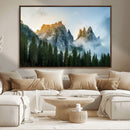 Wilderness Wall Art Canvas Print – Misty Forest Nature