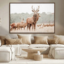 Rustic Nature Wall Art Canvas Print – Stag Woodland Framed by MyGreatCanvas | Canvas Wall Art Prints | Photo Prints & Wall Decor