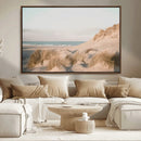 Beach Landscape Wall Art Canvas Print – Framed Sand Dune