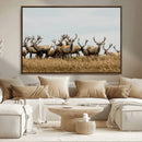 Elk Herd Wall Art Canvas Print – Framed Wildlife Photography by MyGreatCanvas | Canvas Wall Art Prints | Photo Prints & Wall Decor