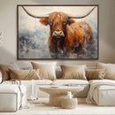 Scottish Highland Wall Art Canvas Print, Framed Longhorn Art by MyGreatCanvas | Canvas Wall Art Prints | Photo Prints & Wall Decor