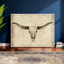 Longhorn Skull Wall Art Canvas Print – Rustic Western by MyGreatCanvas | Canvas Wall Art Prints | Photo Prints & Wall Decor
