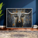 Rustic Bull Wall Art Canvas Print, Longhorn Wall Decor for by MyGreatCanvas | Canvas Wall Art Prints | Photo Prints & Wall Decor