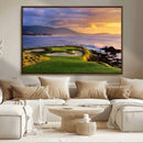 Pebble Beach Golf Wall Art Canvas Print – Iconic Coastal by MyGreatCanvas | Canvas Wall Art Prints | Photo Prints & Wall Decor