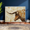 Rustic Longhorn Bull Wall Art Canvas Print – Vintage Western by MyGreatCanvas | Canvas Wall Art Prints | Photo Prints & Wall Decor