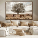 Texas Longhorn Cattle Wall Art, Rustic Western Ranch Canvas by MyGreatCanvas | Canvas Wall Art Prints | Photo Prints & Wall Decor