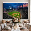 Target Field Wall Art Canvas Print – Baseball Stadium Scene,