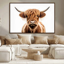 Scottish Highland Cow Canvas Print, Framed Highland Cow