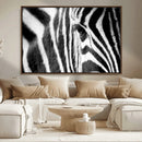 Zebra Stripes Wall Art Canvas Print – Black White Contrast by MyGreatCanvas | Canvas Wall Art Prints | Photo Prints & Wall Decor
