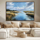 Marshland Wall Art Canvas Print – Serene Water Reflection by MyGreatCanvas | Canvas Wall Art Prints | Photo Prints & Wall Decor