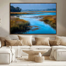 Tranquil Marshland Wall Art Canvas Print – Blue Water by MyGreatCanvas | Canvas Wall Art Prints | Photo Prints & Wall Decor
