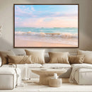 Serene Ocean Waves Wall Art Canvas Print – Pastel Sky Soft by MyGreatCanvas | Canvas Wall Art Prints | Photo Prints & Wall Decor