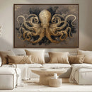Octopus Wall Art Canvas Print – Black Gold Detailed by MyGreatCanvas | Canvas Wall Art Prints | Photo Prints & Wall Decor