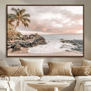 Tropical Beach Wall Art Canvas Print – Palm Trees Rocky by MyGreatCanvas | Canvas Wall Art Prints | Photo Prints & Wall Decor