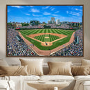 Wrigley Field Baseball Stadium Canvas Wall Art – Packed by MyGreatCanvas | Canvas Wall Art Prints | Photo Prints & Wall Decor
