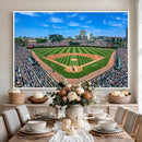 Wrigley Field Baseball Stadium Canvas Wall Art – Packed
