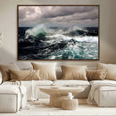 Stormy Ocean Waves Canvas Wall Art – Framed Turbulent Sea by MyGreatCanvas | Canvas Wall Art Prints | Photo Prints & Wall Decor