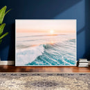 Sunset Surfing Wall Art Canvas Print, Ocean Wave Surfer with by MyGreatCanvas | Canvas Wall Art Prints | Photo Prints & Wall Decor