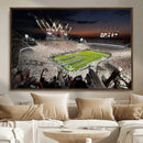 Epic Night Football Stadium Wall Art Canvas Print, Fireworks by MyGreatCanvas | Canvas Wall Art Prints | Photo Prints & Wall Decor