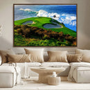 Coastal Golf Course Wall Art Canvas Print – Vibrant Green by MyGreatCanvas | Canvas Wall Art Prints | Photo Prints & Wall Decor