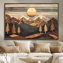 Wood Mountain Wall Art Canvas Print – Layered Forest and by MyGreatCanvas | Canvas Wall Art Prints | Photo Prints & Wall Decor