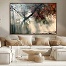 Sunlit Autumn Forest Wall Art Canvas Print – Framed Mist by MyGreatCanvas | Canvas Wall Art Prints | Photo Prints & Wall Decor