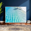 Crystal Clear Ocean Water Sunlit Reflections Palm Shadow Sandy Beach Tropical Wall Art for Home, Office Decor by MyGreatCanvas | Canvas Wall Art Prints | Photo Prints & Wall Decor