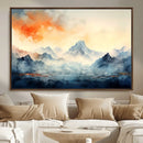 Warm Clouds Abstract Mountain Wall Art, Modern Landscape by MyGreatCanvas | Canvas Wall Art Prints | Photo Prints & Wall Decor