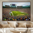 Green Bay Packers Lambeau Field Stadium Wall Art Canvas by MyGreatCanvas | Canvas Wall Art Prints | Photo Prints & Wall Decor