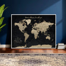 Personalized Push Pin World Map Canvas – Custom Framed by MyGreatCanvas | Canvas Wall Art Prints | Photo Prints & Wall Decor