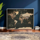 Custom Push Pin World Map Wall Art – Personalized Travel by MyGreatCanvas | Canvas Wall Art Prints | Photo Prints & Wall Decor