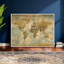 Personalized Custom World Map Wall Art Print – Add Your