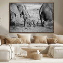Wild Elephant Wall Art Canvas Print by MyGreatCanvas | Canvas Wall Art Prints | Photo Prints & Wall Decor