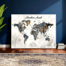 Custom Push Pin World Map Wall Art Canvas Print – by MyGreatCanvas | Canvas Wall Art Prints | Photo Prints & Wall Decor