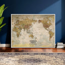 Personalized Push Pin World Map Canvas Print – Custom
