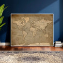 World Map Canvas Print – Framed Travel Map Wall Art for by MyGreatCanvas | Canvas Wall Art Prints | Photo Prints & Wall Decor